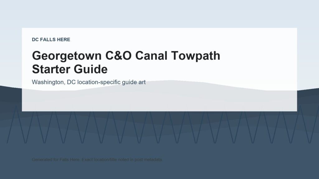 DC Falls Here image for Georgetown C&O Canal Towpath Starter Guide.